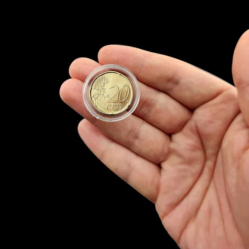 Vista 5 de 100 unidades de 1.181 in titular de la moneda cápsulas redondas de monedas cápsulas de plástico transparente para la colección de monedas