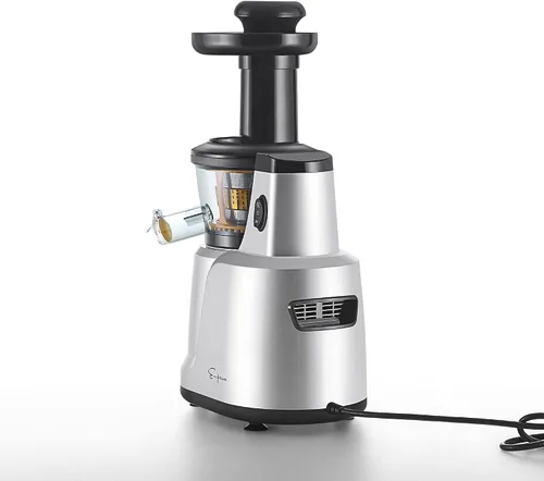 Vista 4 de Empava Masticar exprimidor lento 150W prensa fría Juicer Machine Función inversa Extractor de exprimidor de alto rendimiento de jugo para frutas