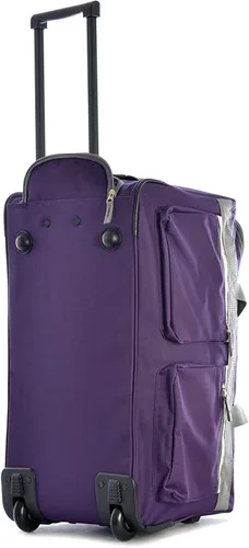 Vista 3 de Olympia Bolsa de lona con ruedas y 8 bolsillos, Lavanda oscuro), SRD-22-DL