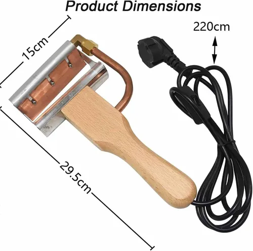 Vista 5 de ERICAT Extractor de miel eléctrico portátil, cuchillo cortador de miel eléctrico con mango aislado, eliminación eficiente de la cera y fácil