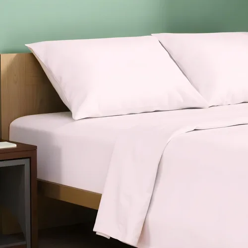 Vista 30 de TEXAS LINEN CO. Paquete de 2 juegos de sábanas de percal de algodón 100% orgánico, suaves, transpirables y refrescantes, con esquinas profundas