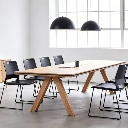 Vista 2 de Juego de 4 sillas apilables negras, sillas de plástico para sala Negro