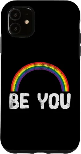 Vista 8 de Rainbow You Be LGBT Pride Flag Lesbian Gay Bi Trans Gift Case for iPhone 17