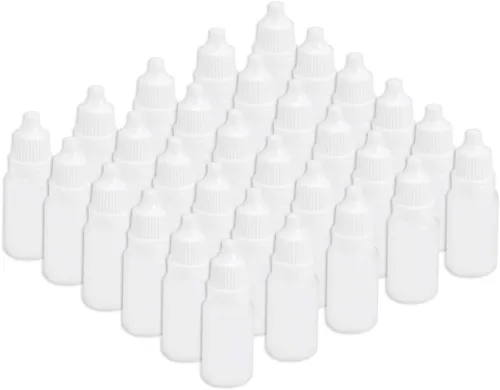 Vista 7 de uxcell Botella cuentagotas de plástico, 0.2 fl oz/0.17 oz botellas de gota de boca pequeña botella vacía exprimible líquido gotero 30 piezas