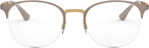 Vista 2 de Ray-Ban Rx6422 - Marcos cuadrados para anteojos graduados Beige mate en Arista/Demo Lens