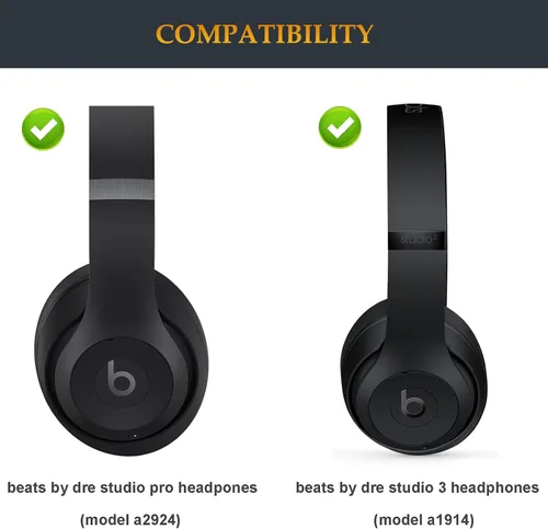 Vista 2 de Beat Studio Pro - Piezas de repuesto para diadema igual que el kit de reparación de banda de arco compatible con Beats by Dre Studio Pro/A2924