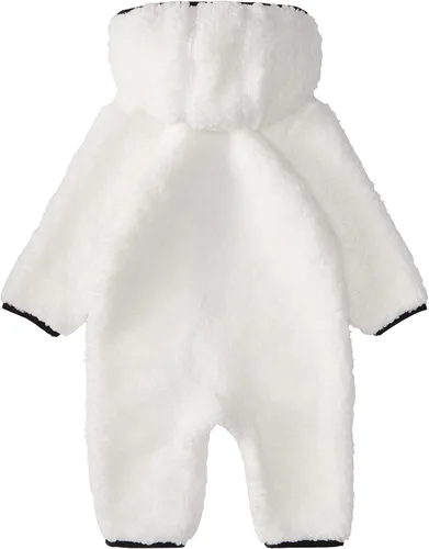 Vista 2 de adidas Mameluco Sherpa de manga larga con cremallera frontal para bebé niña