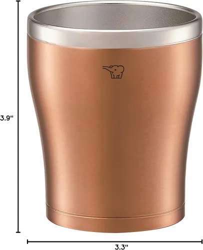 Vista 6 de Zojirushi SX-DN30-NC - Vaso de acero inoxidable, doble capa al vacío, retención de calor, aislamiento al frío, 10.1 fl oz (10.1 fl oz), cobre cobre