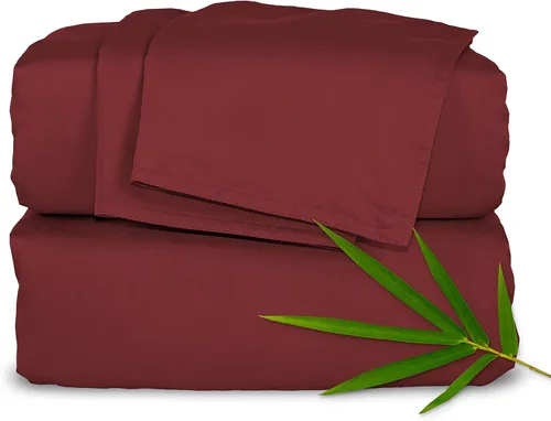 Vista 13 de Pure Bamboo Sábanas Twin, Juego de Sábanas de Cama de Viscosa 100% Orgánica Genuina Derivada de Bambú, Lujosamente Suaves y Refrescantes, Doble