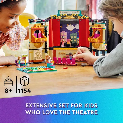 Vista 2 de LEGO Friends Andrea's Theater School Playset, 41714 Juguete creativo de teatro de simulación, idea de regalo para niños y niñas de 8 años