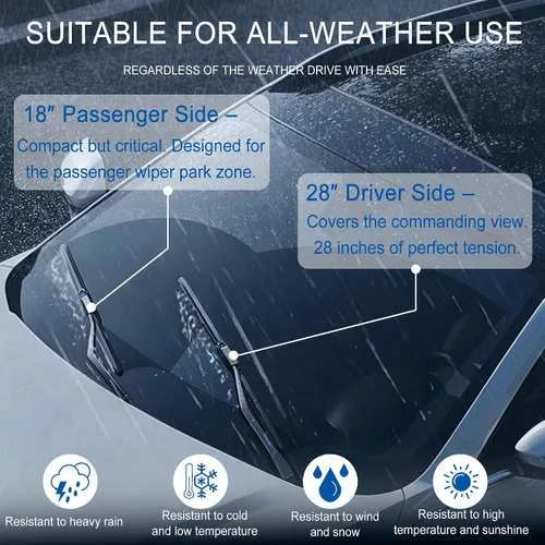 Vista 7 de Limpiaparabrisas para Tesla Model X con lavado integrado, limpiaparabrisas de silicona Tesla para todas las estaciones, accesorios