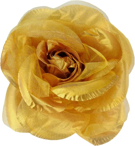 Vista 12 de Broche Multifuncional para Mujer con Flor Rosa de Pétalos Transparentes Pin Clip para Cabello