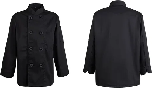 Vista 15 de TopTie Abrigo de chef para disfraz de Halloween para uniforme de cocinero para niños