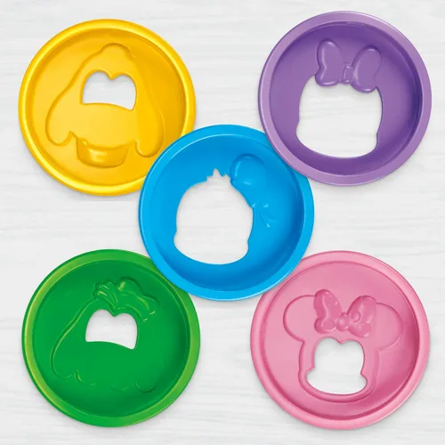 Vista 9 de Play-Doh Disney Junior Mickey Mouse Clubhouse, juego de juguetes apilables felices, juguetes preescolares, regalos de manualidades y arte para niños