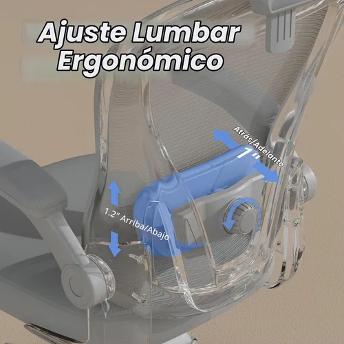 Vista 7 de Ollega Ergonomic Office Chair with Memory Foam Seat, Computer Desk Chair All Grey