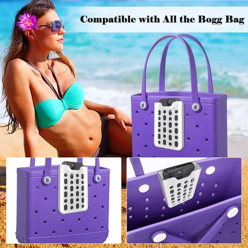 Vista 3 de Soporte para teléfono compatible con bolsa Bogg, funda de inserción de silicona suave, accesorios de soporte para funda de teléfono, accesorios