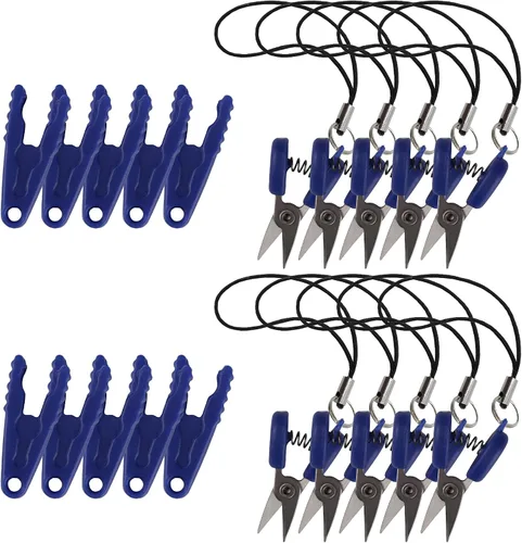 Vista 18 de JubileeYarn Itty Bitty Snippy - Tijeras de llavero portátiles compatibles con la TSA, color blanco, 1 par