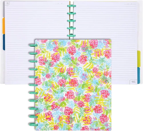 Vista 105 de Talia - Cuadernos de notas con tapas, planificador, personalizables, (Rosa de los 90, Junior (5.5 pulgadas x 8.5 pulgadas))