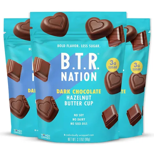 Vista 9 de B.T.R. Nation - Tazas de mantequilla de almendras de chocolate oscuro