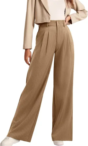 Vista 13 de NIMIN Pantalones de trabajo para mujer, trajes casuales de negocios