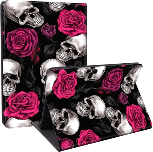 Vista 18 de Funda diseñada para Microsoft Surface Pro 11/10/9, protección ligera, múltiples ángulos, piel sintética, delgada, con función de encendido y apagado