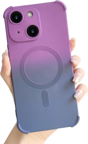 Vista 19 de Funda magnética para iPhone 12 de 6.1 pulgadas con protector de lente de cámara, protección contra caídas [compatible con Magsafe] Funda delgada