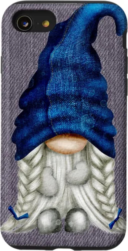 Vista 17 de Funny Gnome Girl with Blue Jeans for Women Cute Denim Case for iPhone 17