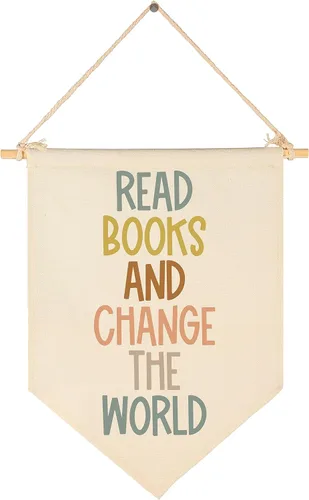 Vista 25 de Letrero de pared para aula, regalo para profesores, decoración inspiradora de vuelta a la escuela, bandera de pared con texto en inglés "Let's Root