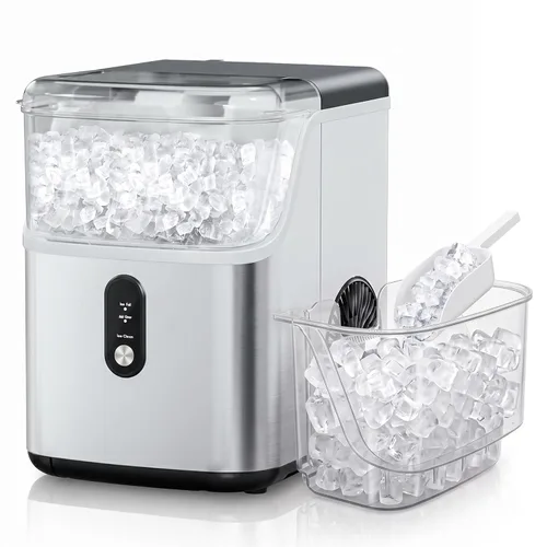 Vista 8 de Erivess - Máquina para hacer hielo de encimera de 26 libras/24 horas con Negro