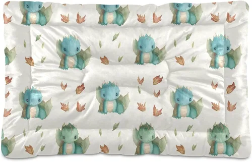 Vista 24 de Almohadilla de cama para mascotas con estampado de vaca 3D, tapete suave para cama de perro con parte inferior antideslizante, almohadilla de jaula