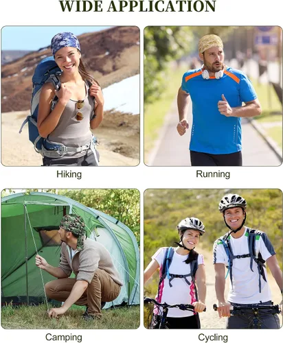 Vista 7 de 15 piezas Do Rag Skull Cap Enfriamiento Casco Liner Sudor Absorbe la Cabeza Envolturas Bandana Beanie Bicicleta Casco Liner para Hombres Mujeres