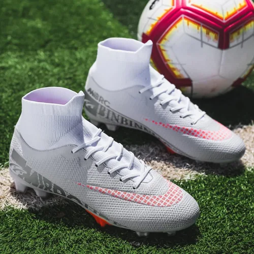 Vista 4 de FGCVX Botas de fútbol atléticas para hombre zapatos de fútbol de césped suelo firme