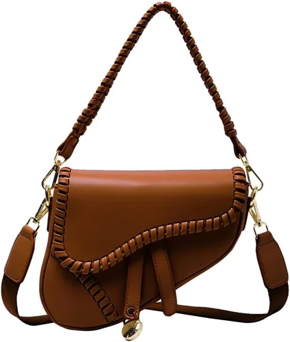 Vista 9 de PURFANREE Bolso de hombro de moda para mujer, bolso de mano para axilas, bolso cruzado Negro