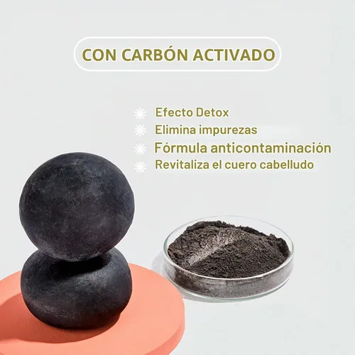 Vista 3 de Detox Solid Shampoo Bar (6.7 oz) Champú de limpieza profunda sin perfume Vegano, sin sulfatos, respetuoso con el medio ambiente Cuidado