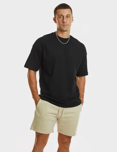 Vista 6 de Ouber Pantalones cortos deportivos de algodón para hombre, pantalones cortos de entrenamiento para gimnasio, deportivos y casuales
