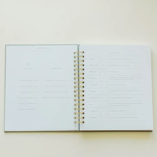 Vista 8 de Promptly Journals, Nuestras Recetas Familiares: Un Recuerdo de Comidas y Recuerdos (Aloe, Verde, Lino) Diario de recetas Diario de cocina