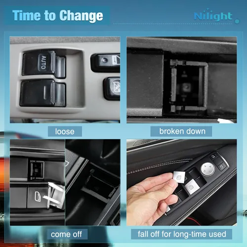 Vista 2 de Nilight Power Master - Interruptor de Ventana Compatible con Ford F-150 2004 2005 2006 2007 2008, Expedition 2003-2006, Crown Victoria y Mercury