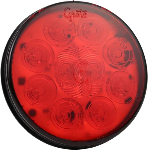 Vista 3 de Grote 53303 Supernova - Luz LED de 10 diodos de 10 cm para luz de freno, giro y auxiliar - Brida resistente a robos, pin macho