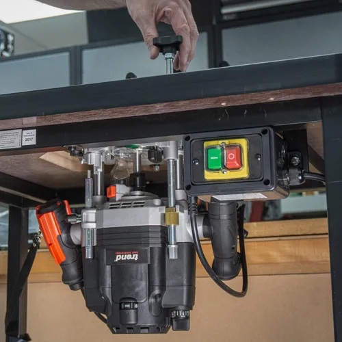 Vista 5 de Trend Router de inmersión T8 de modo dual de 3-1/4 HP con pinza de 1/2 pulgada, velocidad variable, mesa de enrutador compatible con sistema