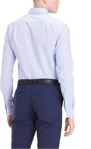 Vista 2 de Tommy Hilfiger Camisa de vestir para hombre, ajuste delgado, sin planchado, guinga