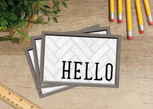 Vista 2 de Teacher Created Resources Postales modernas de Hello Farmhouse