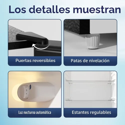 Vista 4 de BANGSON Refrigerador de 7.7 pies cúbicos con congelador superior tamaño apartamento negro