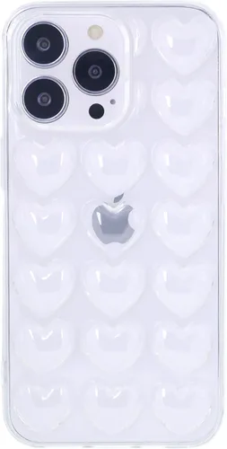 Vista 15 de Funda para iPhone 11 para mujer, funda de gel Kawaii 3D Pop Bubble Heart Kawaii, linda funda para iPhone 11 de 6.1 pulgadas, color negro