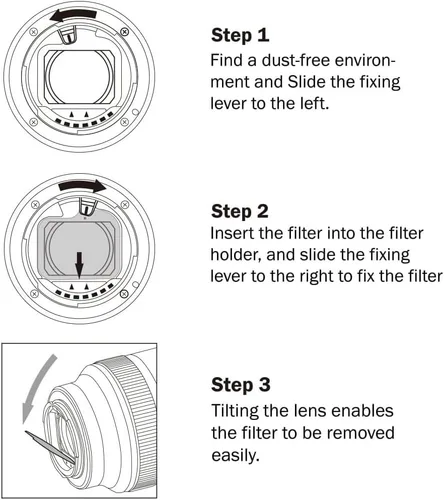 Vista 5 de Haida Lente trasera Filtro ND Multicoated Vidrio Óptico Resistente al Agua y al Aceite Nano Recubrimiento (Lente Trasera 3 Kit de Filtro ND)
