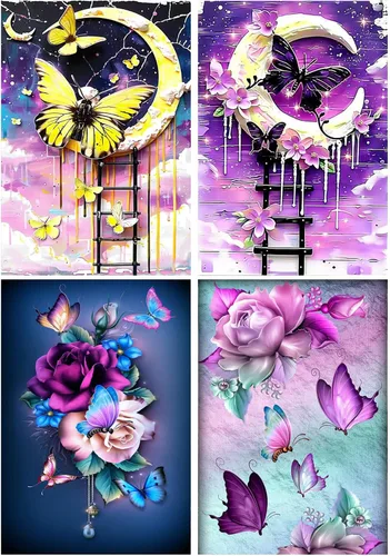 Vista 11 de EWJRNSF Kits de pintura de diamantes 5D para adultos principiantes, juegos de arte de diamantes, pintura de gemas y manualidades, decoración