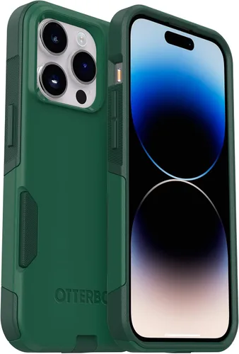 Vista 8 de OtterBox Commuter Series - Funda para iPhone 14 Pro (solamente), embalaje no minorista, color negro