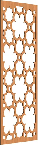 Vista 100 de 9 3/8"W x 24 3/8"H x 1/4"T Southgate Decorativos Paneles De Pared De Madera Calado, Abedul