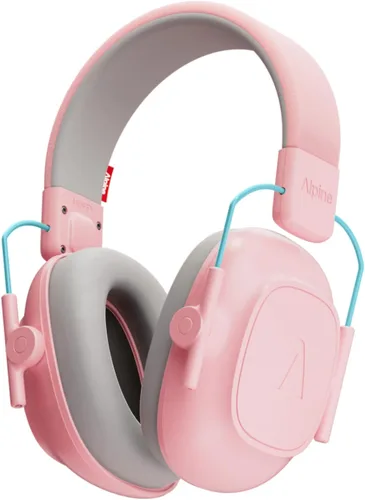 Vista 10 de Alpine Muffy Kids - Protección auditiva - Certificado CE y ANSI - Ajustable para edades de 3 a 16 años - Auriculares con cancelación de ruido Negro