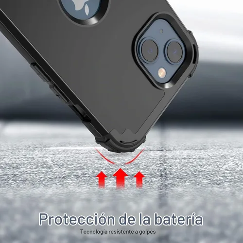 Vista 7 de IDweel Funda para iPhone 13 con Protector de Pantalla, para Funda iPhone 14, Híbrida Resistente a Golpes de Servicio Pesado Protección Cubierta Dura