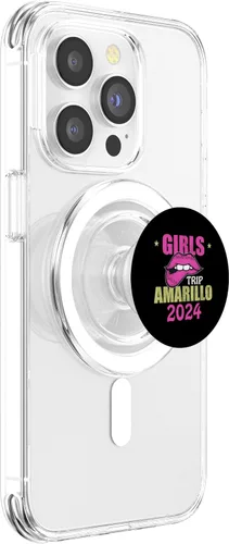 Vista 3 de Amarillo 2024 Girls Trip Group Matching Party Weekend PopSockets MagSafe PopGrip for iPhone